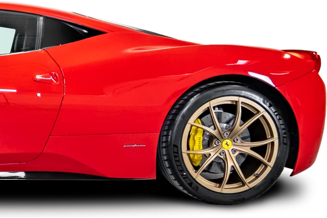 Side view Ferrari 458 Italia
